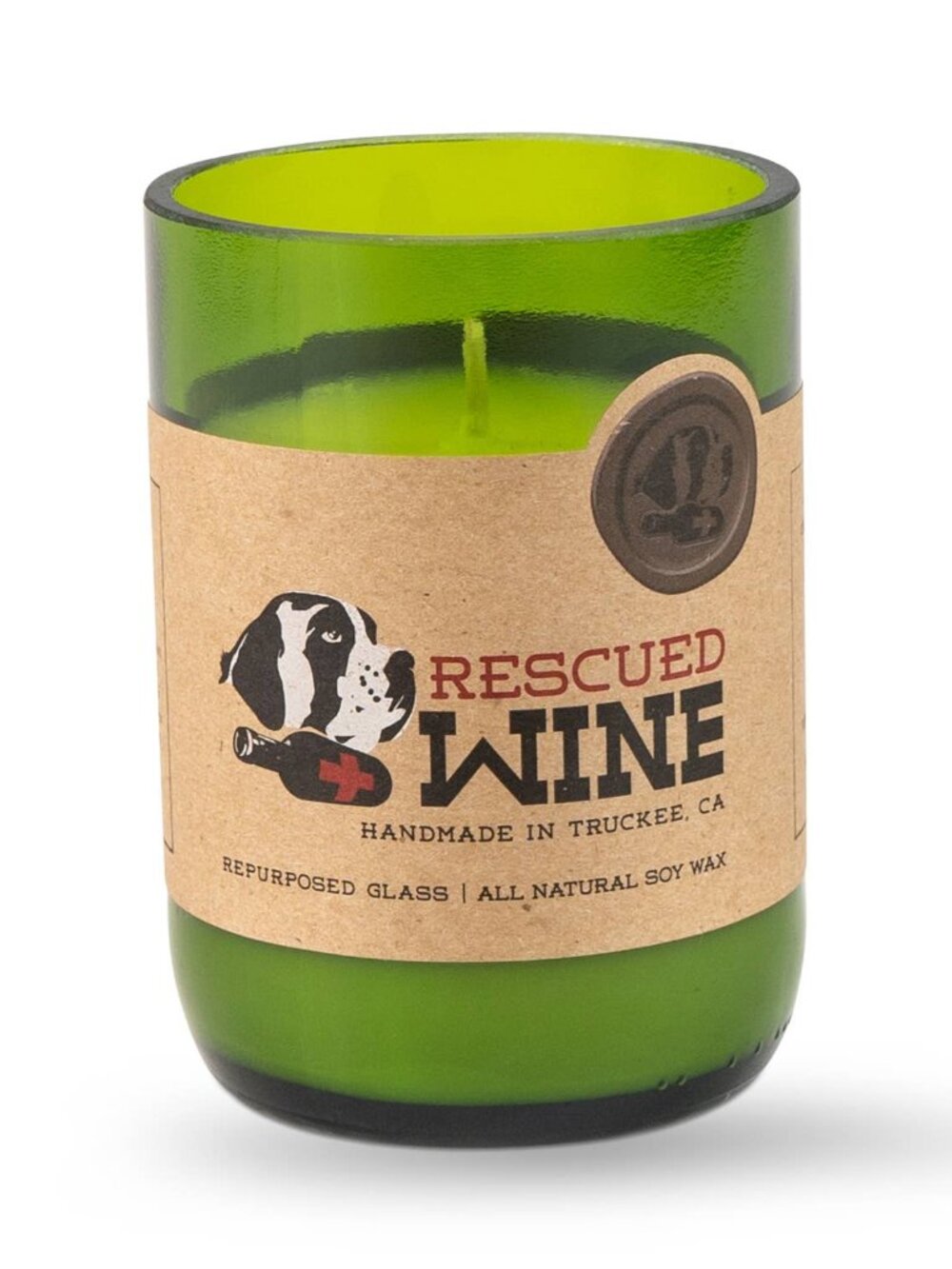 Palm Sangria Soy Candle Rescued Wine | 12oz | 80-Hour Burn Time